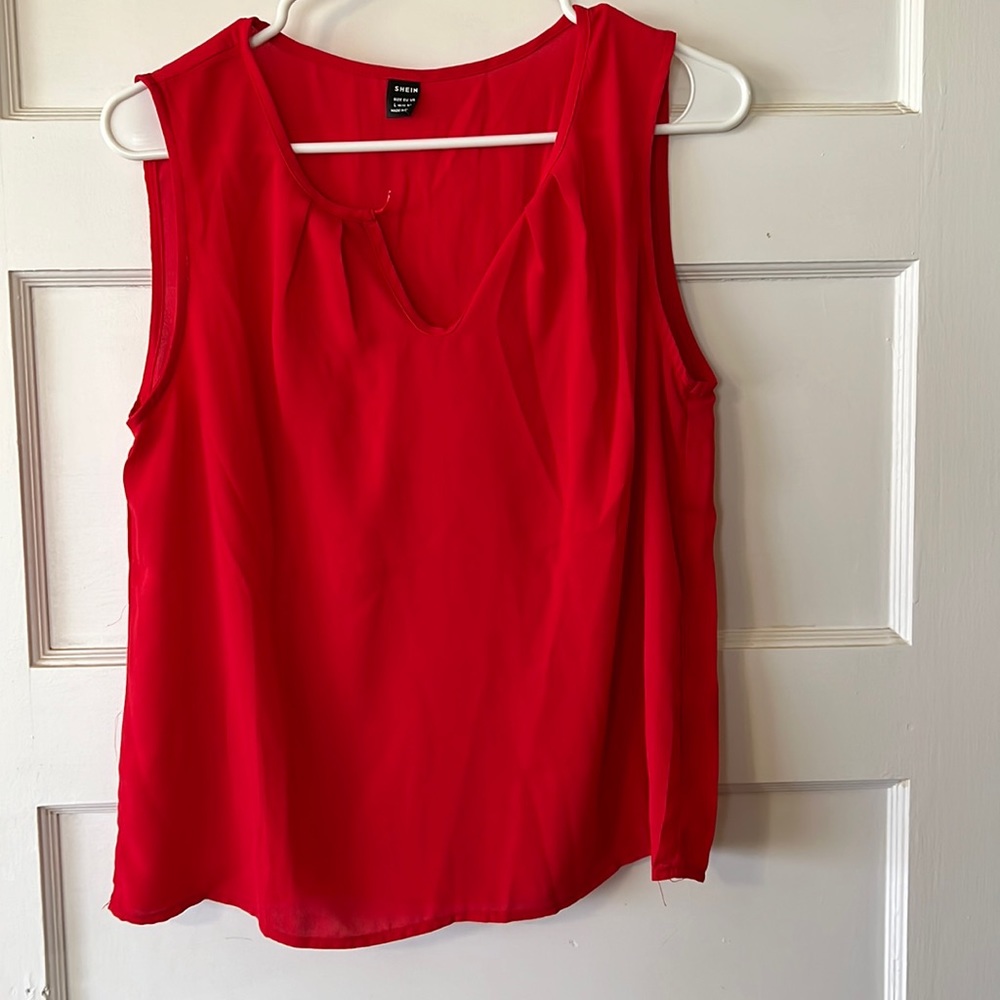 SHEIN Red Blouse size med